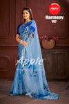 Harmony Vol 1 By Apple Organza Printed Sarees Wholesale Market In Surat